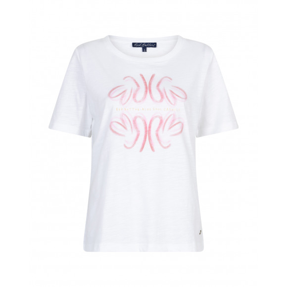 Red Button - Wit | unisex | Top | Wit | XS | regular | Kamst mode