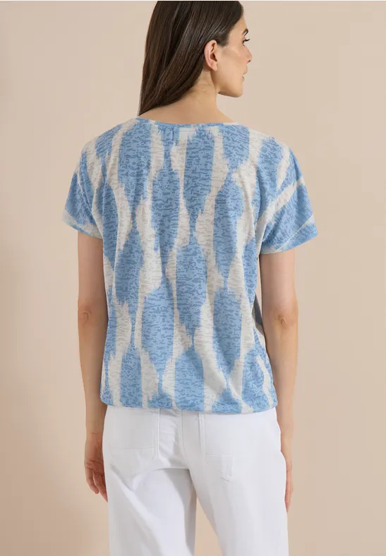 Shirt in uitgebleekte look met tekst - Afbeelding 3