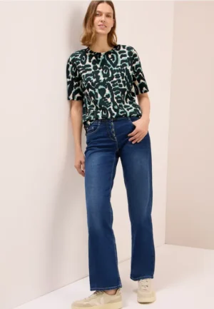 Shirt met Cupro Touch print