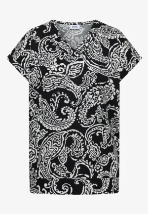 Alternative view of Shirt met V-hals en print