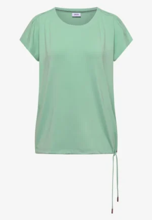 Alternative view of Shirt met afhangende schouders en uitsnijding