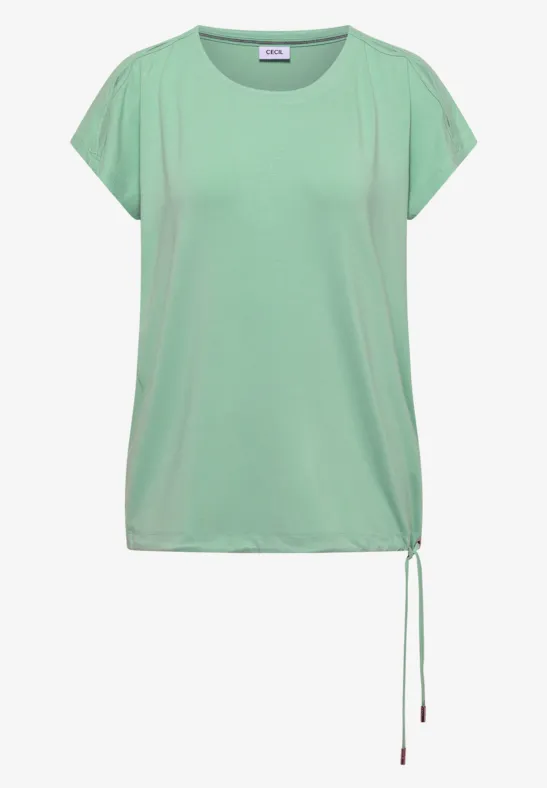Shirt met afhangende schouders en uitsnijding - Afbeelding 2