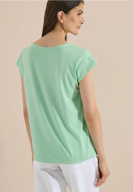 Shirt met afhangende schouders en uitsnijding - Afbeelding 3