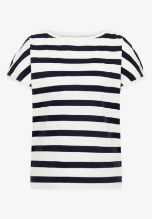 Alternative view of Shirt met boothals en knoopdetail