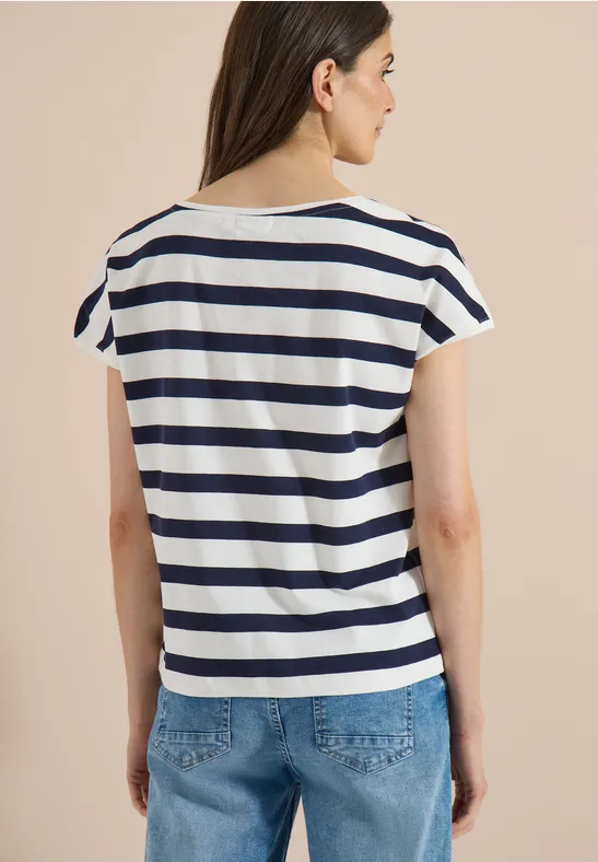 Shirt met boothals en knoopdetail - Afbeelding 3
