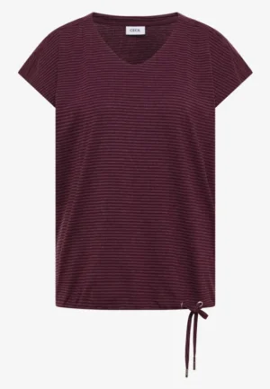 Alternative view of Shirt met overhangende schouders en uitgesneden details