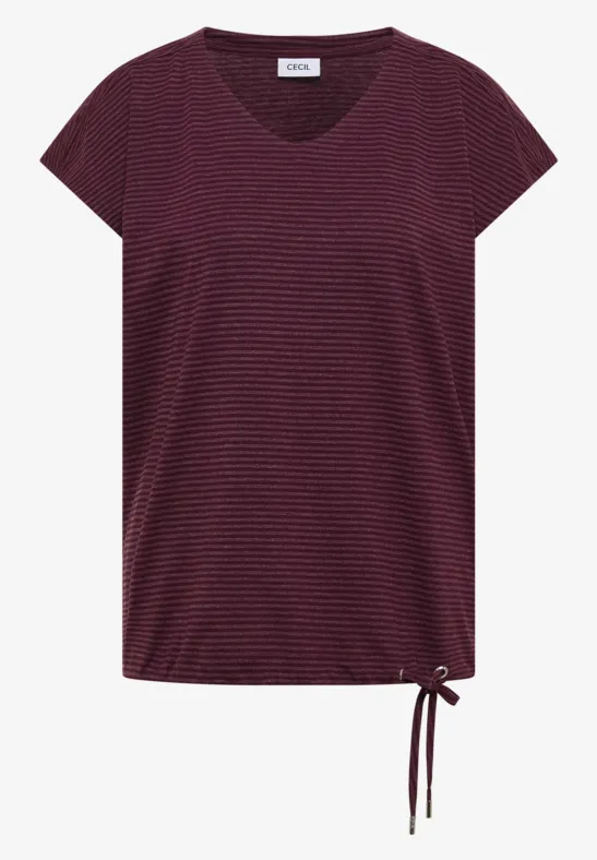 Shirt met overhangende schouders en uitgesneden details - Afbeelding 2