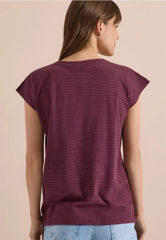 Shirt met overhangende schouders en uitgesneden details - Afbeelding 3