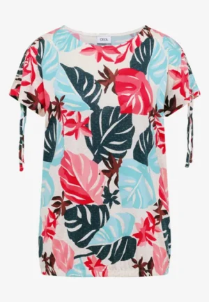 Alternative view of Shirt met rimpels en print