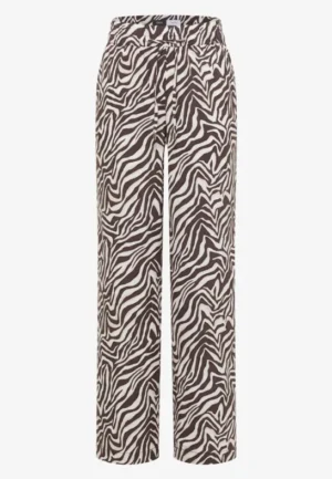 Alternative view of Straight Leg broek met zebraprint