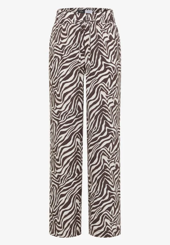 Straight Leg broek met zebraprint - Afbeelding 2