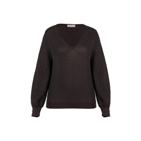 Studio Anneloes - Bruin | Dames | Trui | Bruin | XXL | regular | Kamst mode