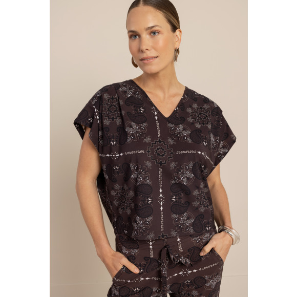 Studio Anneloes - Bruin | Dames | Top | Bruin | XS | regular | Kamst mode