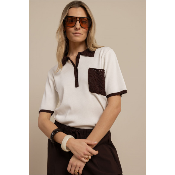 Studio Anneloes - Beige | Dames | Top | Beige | L | regular | Kamst mode