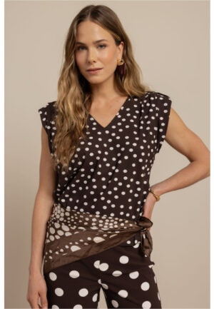 Studio Anneloes - Bruin | Dames | Top | Bruin | XXL | regular | Kamst mode