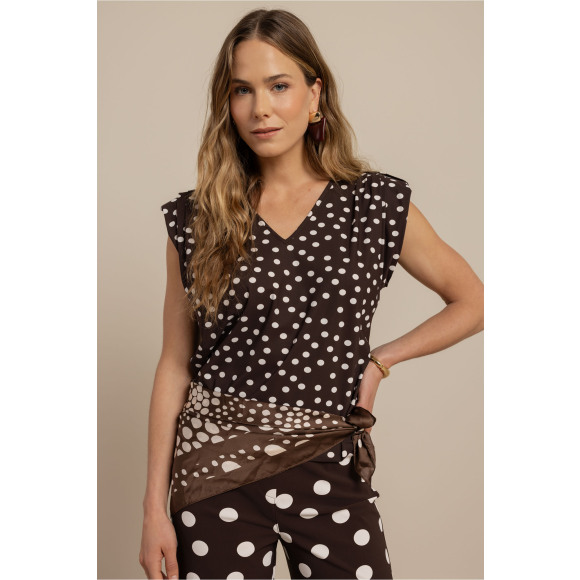 Studio Anneloes - Bruin | Dames | Top | Bruin | XXL | regular | Kamst mode