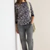 Sweatshirt met leopatroon