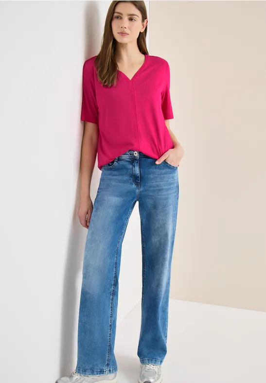T-shirt met korte mouwen in tuniekstijl