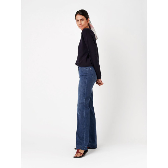 Toni | Relaxed - Blauw | unisex | Broek | Blauw | 46 | regular | Kamst mode