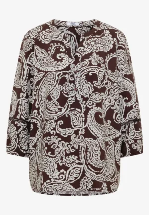 Alternative view of Tuniek met 3/4-mouwen en print