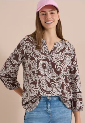 Tuniek met 3/4-mouwen en print