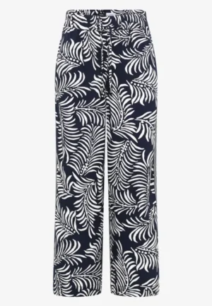 Alternative view of Wide Leg Broek met print en galonstrepen