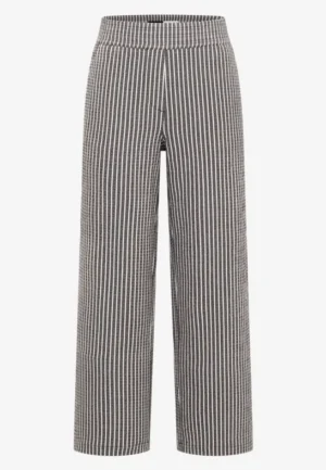 Alternative view of Wide Leg broek in seersucker stof