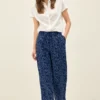 Wide Legs broek met banddetail
