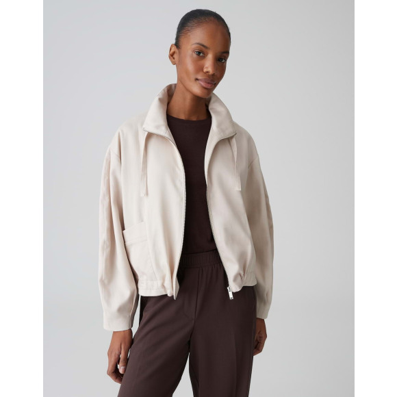 Opus - Wit | unisex | Jasje | Wit | 38 | regular | Kamst mode