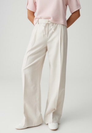 Opus - Wit | unisex | Broek | Wit | 34 | regular | Kamst mode