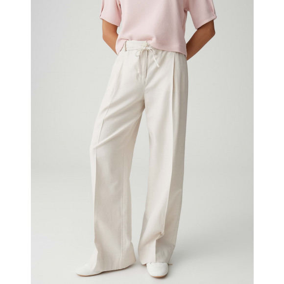 Opus - Wit | unisex | Broek | Wit | 34 | regular | Kamst mode