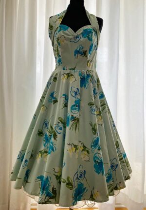 Vivien Of Holloway Halterneck Biscuit Dress Mint-S | 30% korting