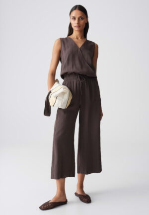 Opus - Bruin | unisex | Broek | Bruin | 34 | regular | Kamst mode