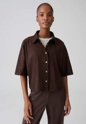 Opus - Bruin | unisex | Blouse | Bruin | M | regular | Kamst mode