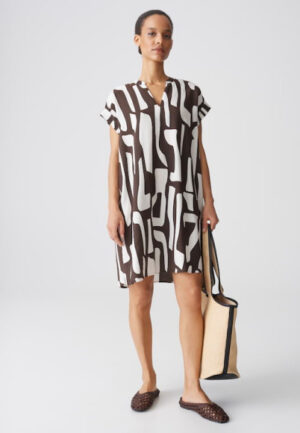 Opus - Bruin | unisex | Jurk | Bruin | 36 | regular | Kamst mode
