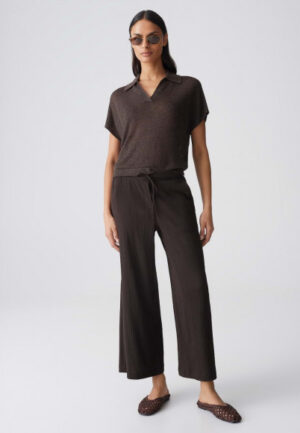 Opus - Bruin | unisex | Broek | Bruin | 40 | regular | Kamst mode
