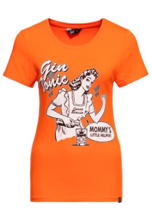 Queen Kerosin Gin Tonic T-shirt Orange -XL