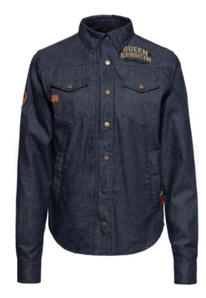 Queen Kerosin Speedway Queens Denim Jacket Dark Blue -XL | 22% korting