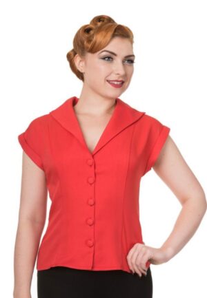 Banned Dream Master Blouse Red-XXL