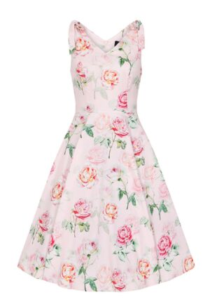 Hearts & Roses Emma Floral Swing Dress Pink-XXL