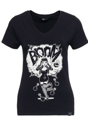 Queen Kerosin Boom Shirt Black-XS | 22% korting