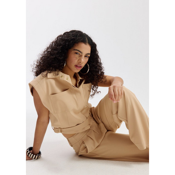 Harper & Yve - Beige | Dames | Gilet | Beige | XL | regular | Kamst mode