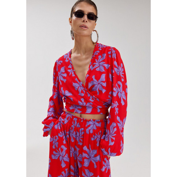 Harper & Yve - Rood | Dames | Blouse | Rood | S | regular | Kamst mode