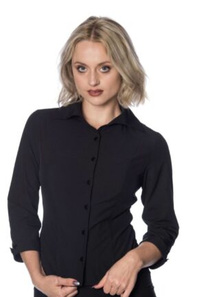 Banned Janine Blouse Black-XL
