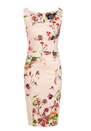 Hearts & Roses Kimberly Floral Pencil Dress Multi-XXL | 21% korting