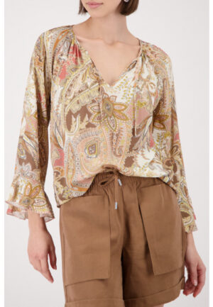 Monari - Bruin | unisex | Blouse | Bruin | 46 | regular | Kamst mode