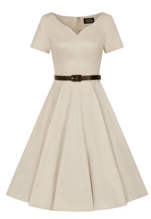 Hearts & Roses Odette Swing Dress Cream-XL