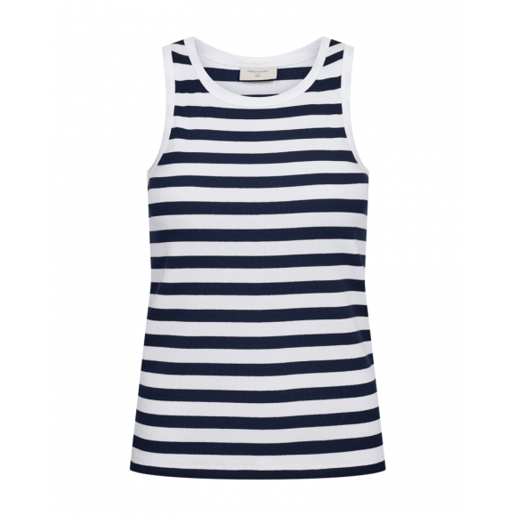 FreeQuent - Blauw | Dames | Top | Blauw | XXL | regular | Kamst mode