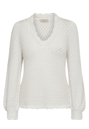 FreeQuent - Wit | Dames | Trui | Wit | XS | regular | Kamst mode