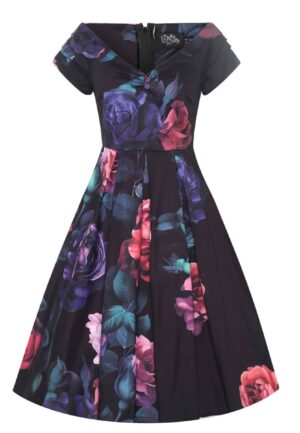 Dolly & Dotty Lily Swing Dress Peony Black-L